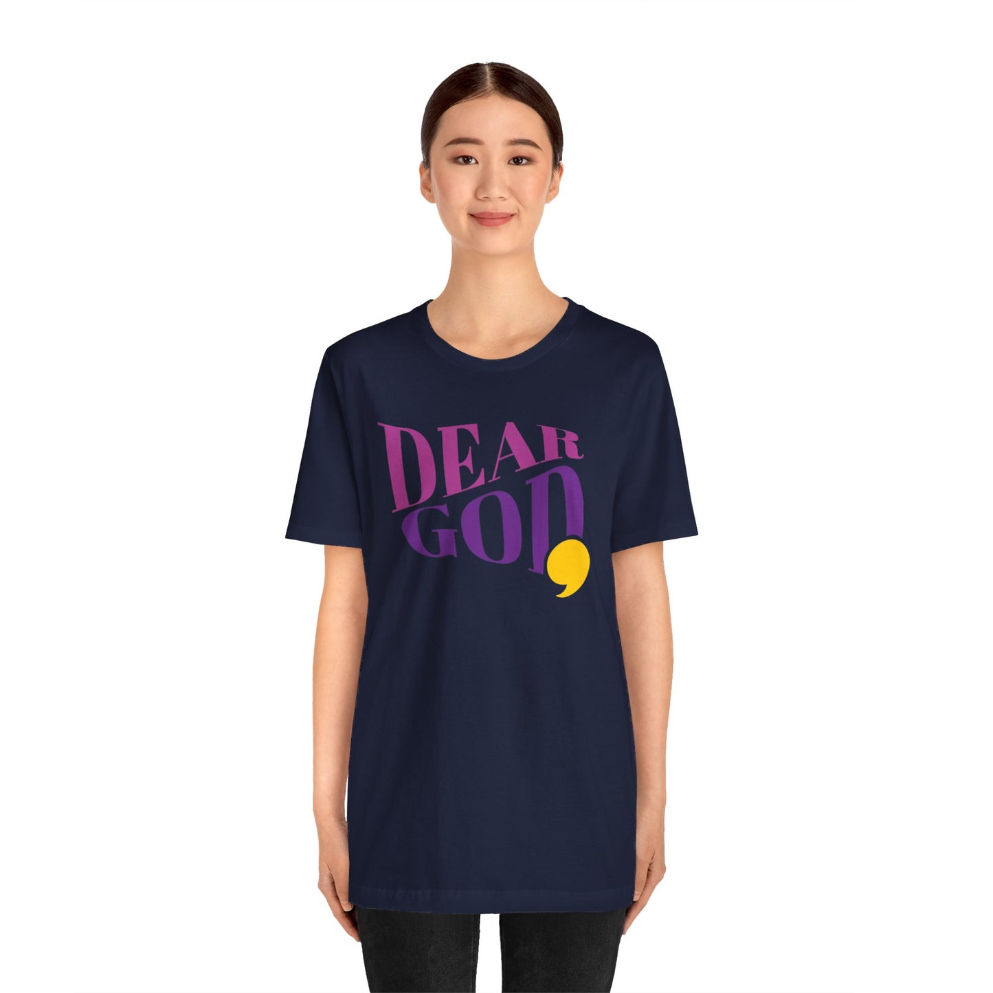 Women's "Dear God," Wave Tee — Jersey Short Sleeve Tee