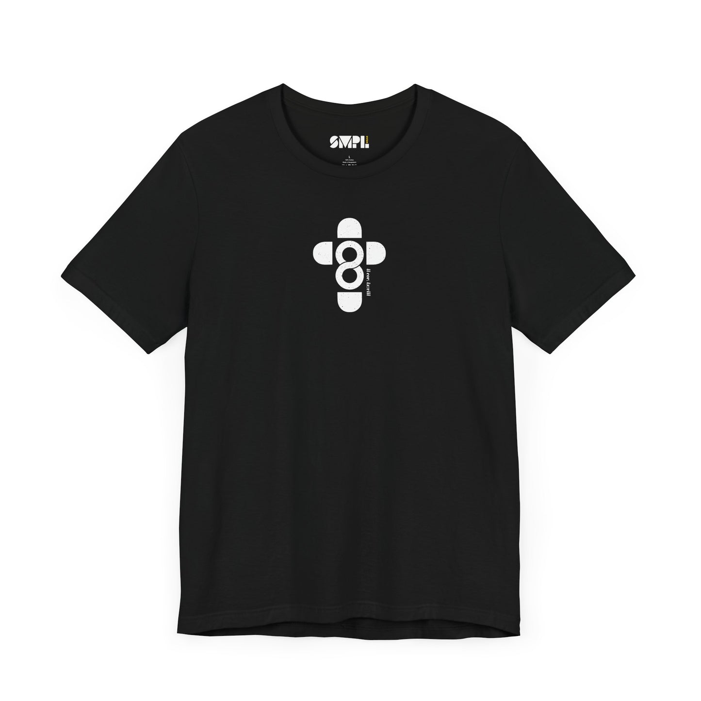 "God is Good" SMPL Black and White — Unisex Jersey Short Sleeve Tee
