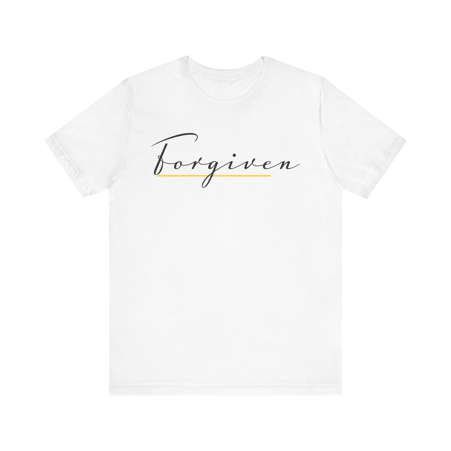 Forgiven Script — Women's Jersey Short Sleeve Tee
