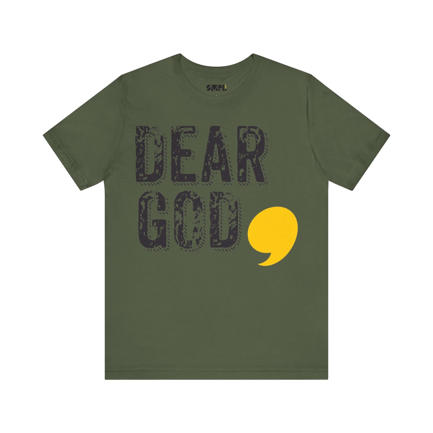 Men's "Dear God," Grundge Tee — Jersey Short Sleeve Tee