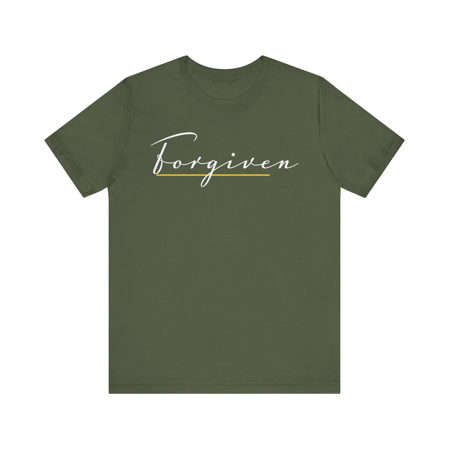 Forgiven Script — Women's Jersey Short Sleeve Tee