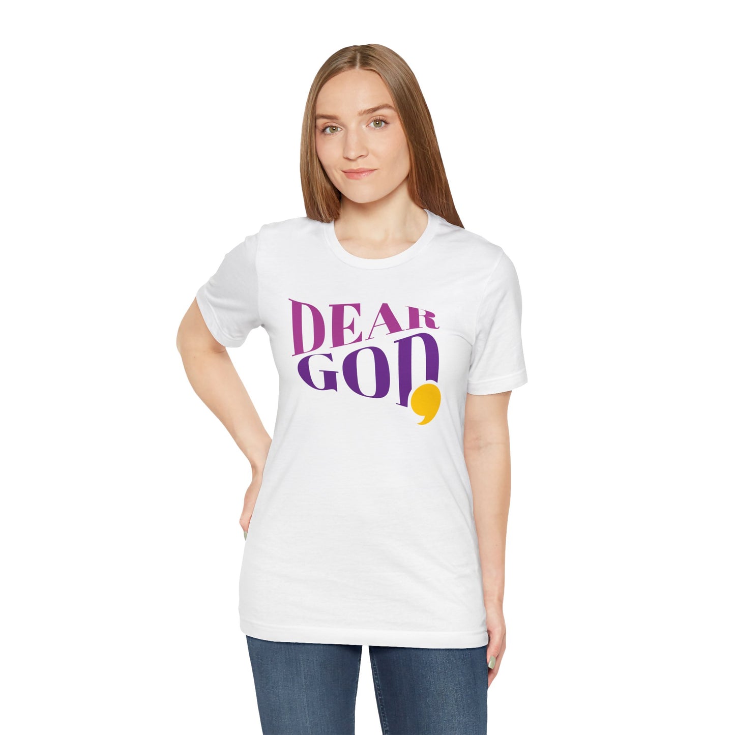 Women's "Dear God," Wave Tee — Jersey Short Sleeve Tee