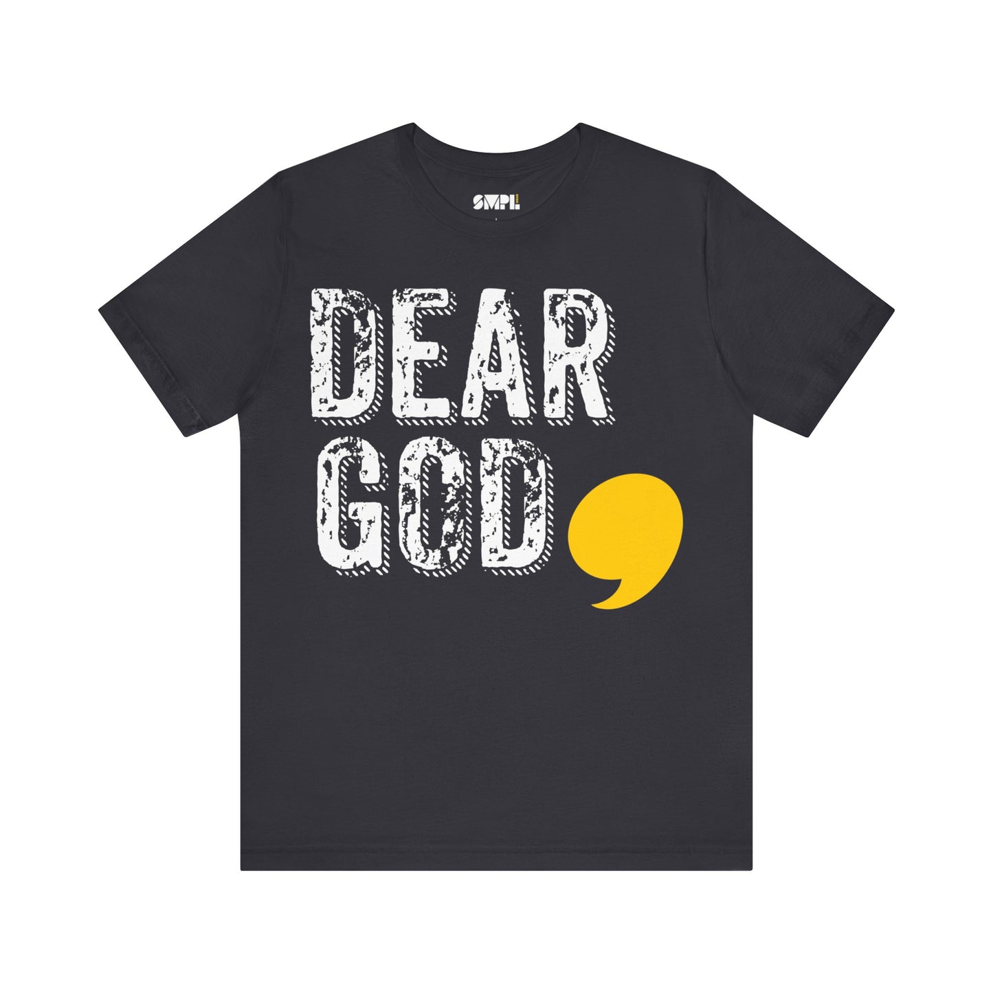 Men's "Dear God," Grundge Tee — Jersey Short Sleeve Tee