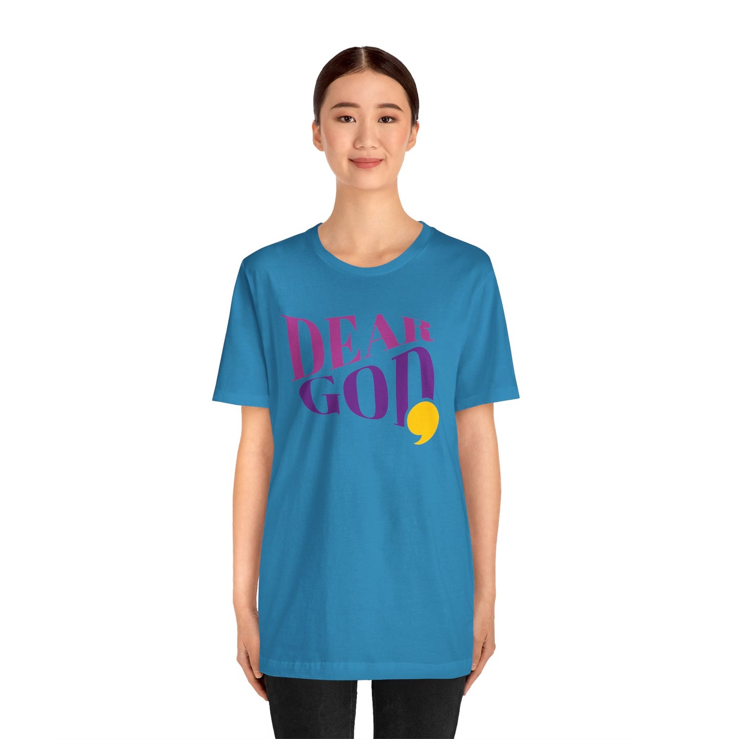 Women's "Dear God," Wave Tee — Jersey Short Sleeve Tee