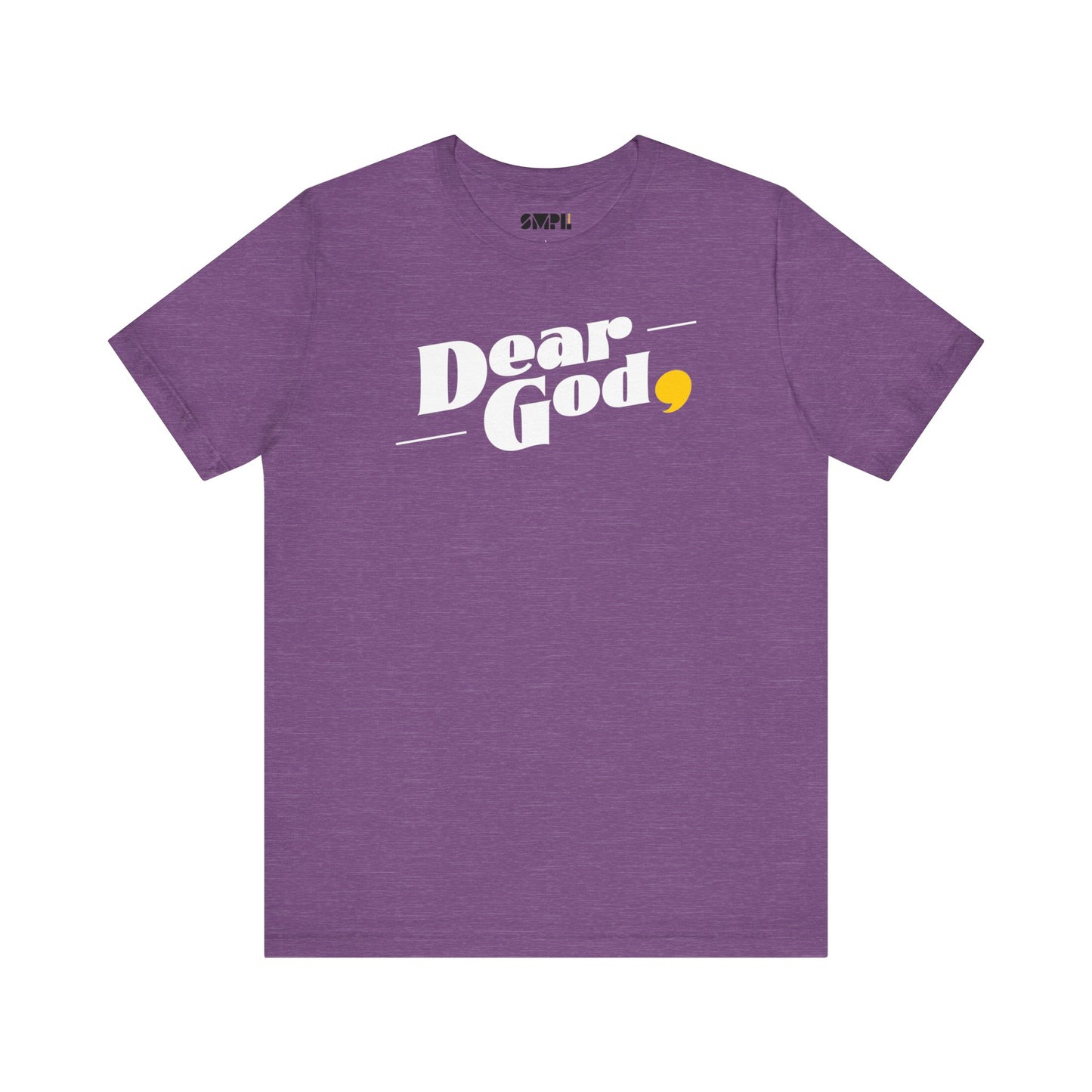 Men's "Dear God," Pop Tee — Jersey Short Sleeve Tee
