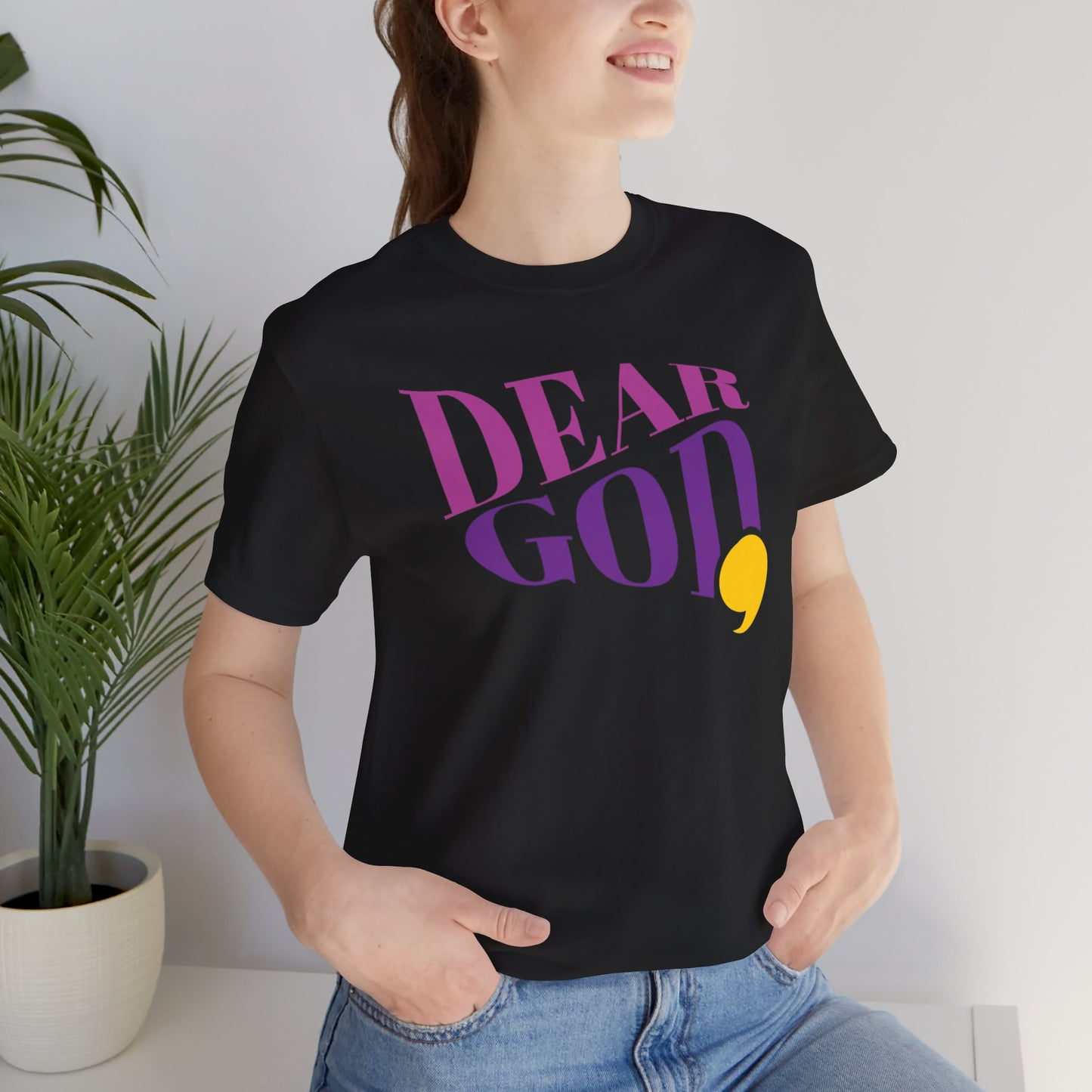Women's "Dear God," Wave Tee — Jersey Short Sleeve Tee