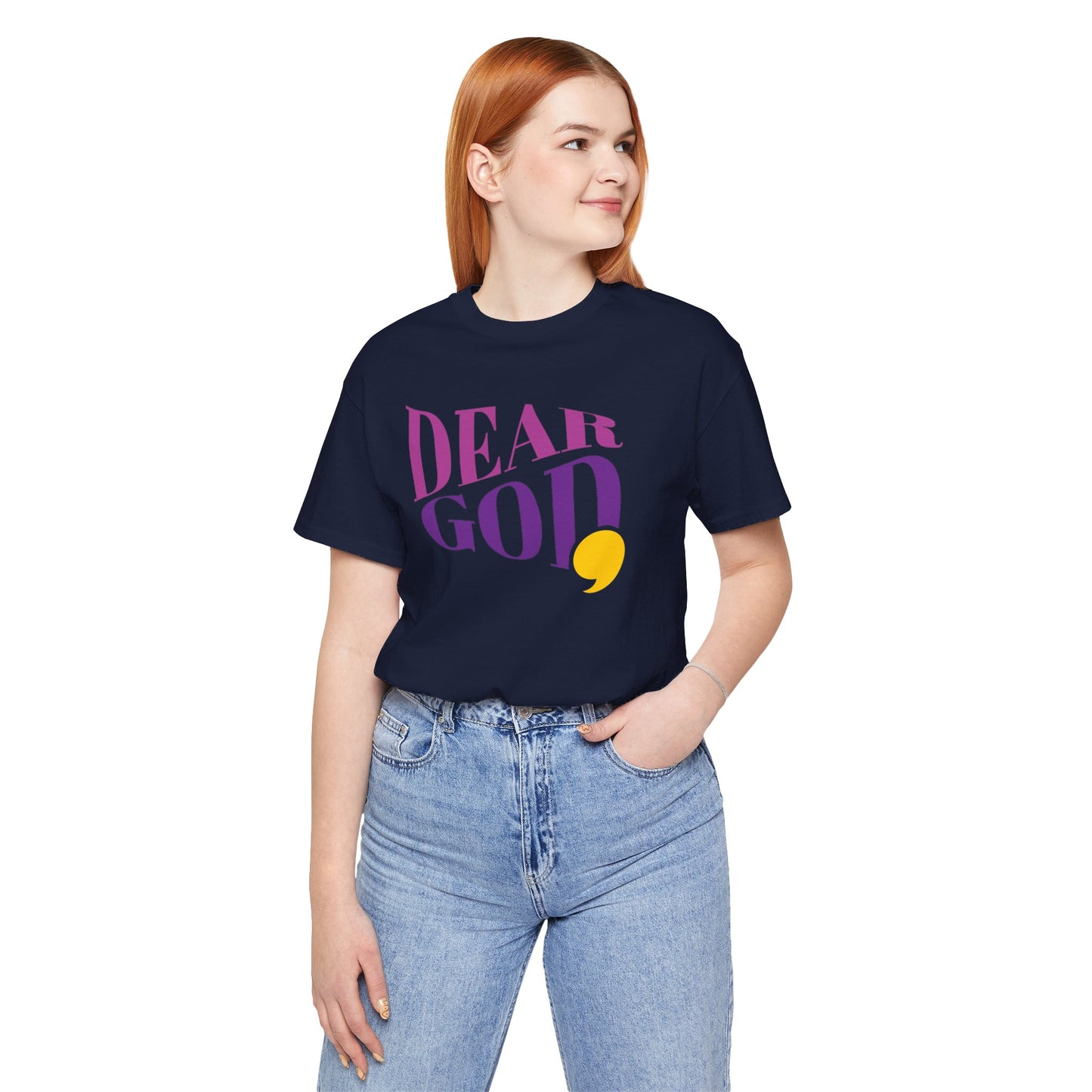 Women's "Dear God," Wave Tee — Jersey Short Sleeve Tee