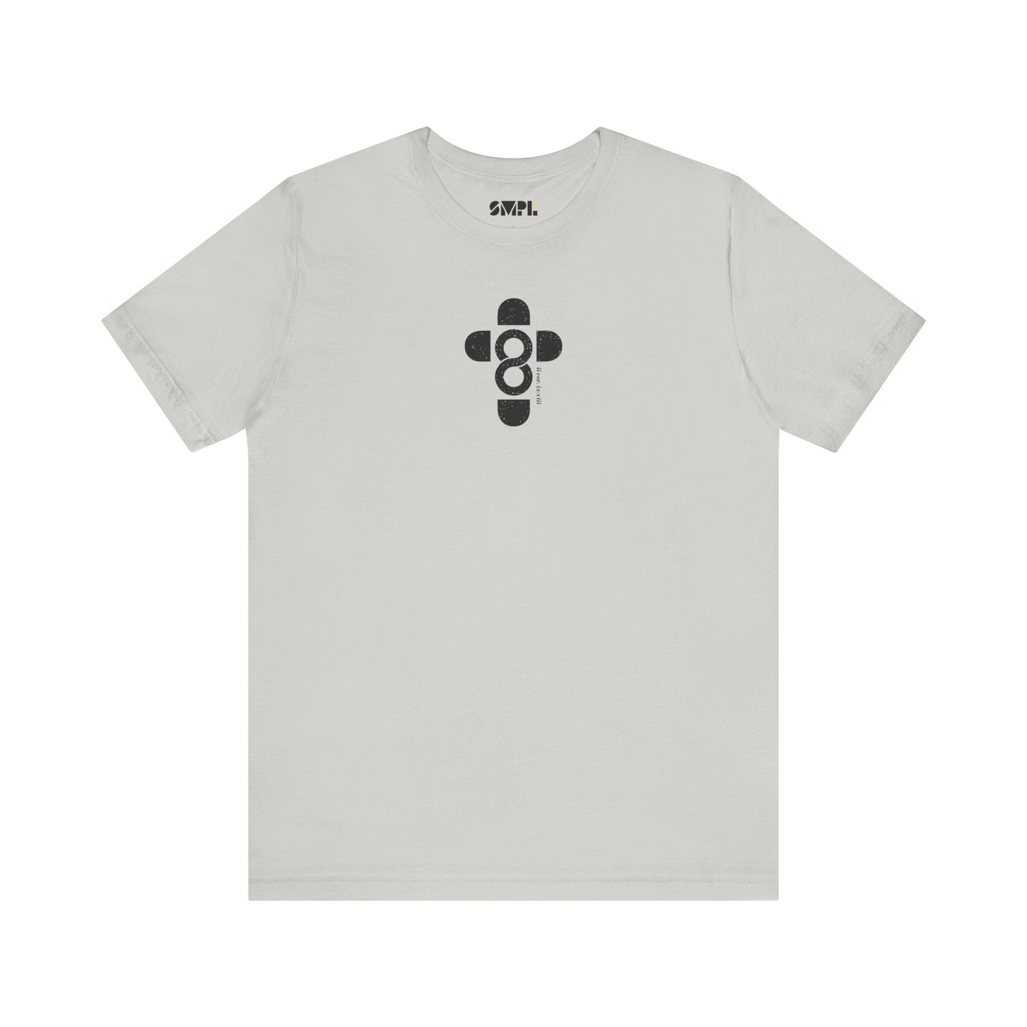 "God is Good" SMPL Black and White — Unisex Jersey Short Sleeve Tee