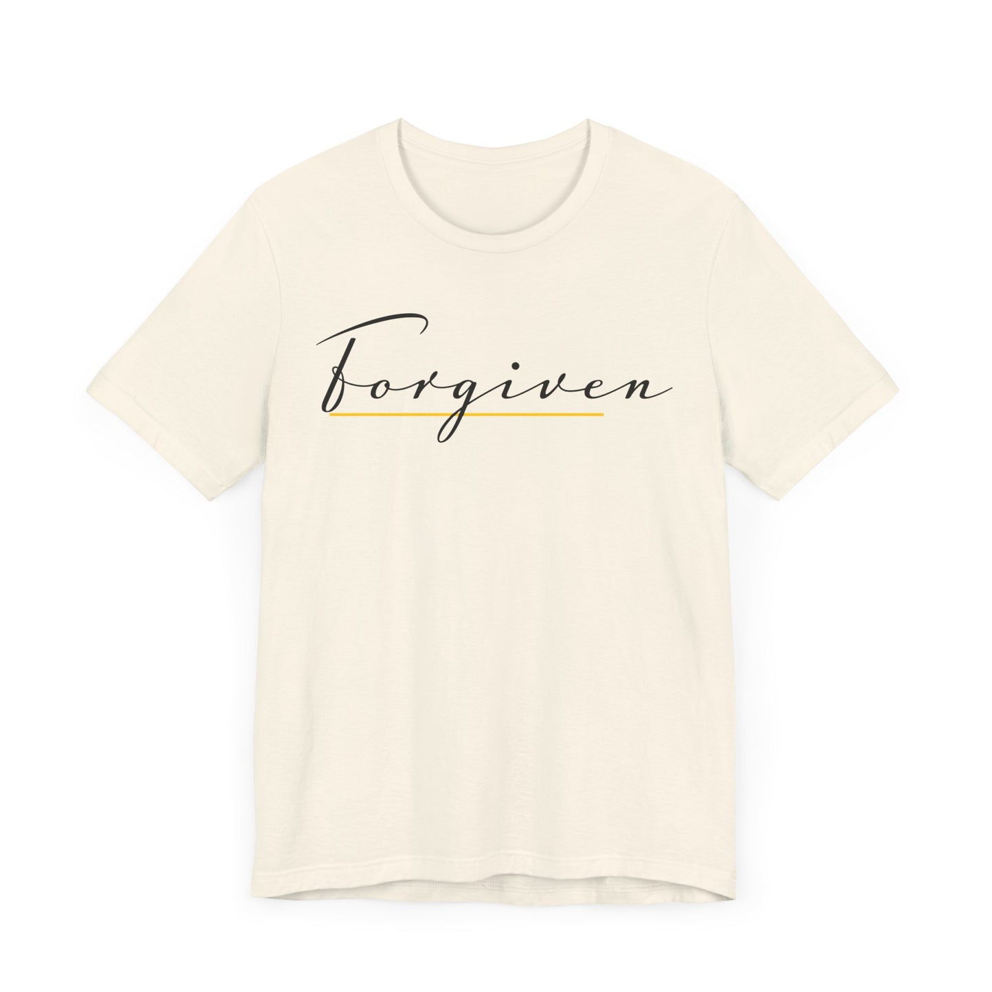 Forgiven Script — Women's Jersey Short Sleeve Tee
