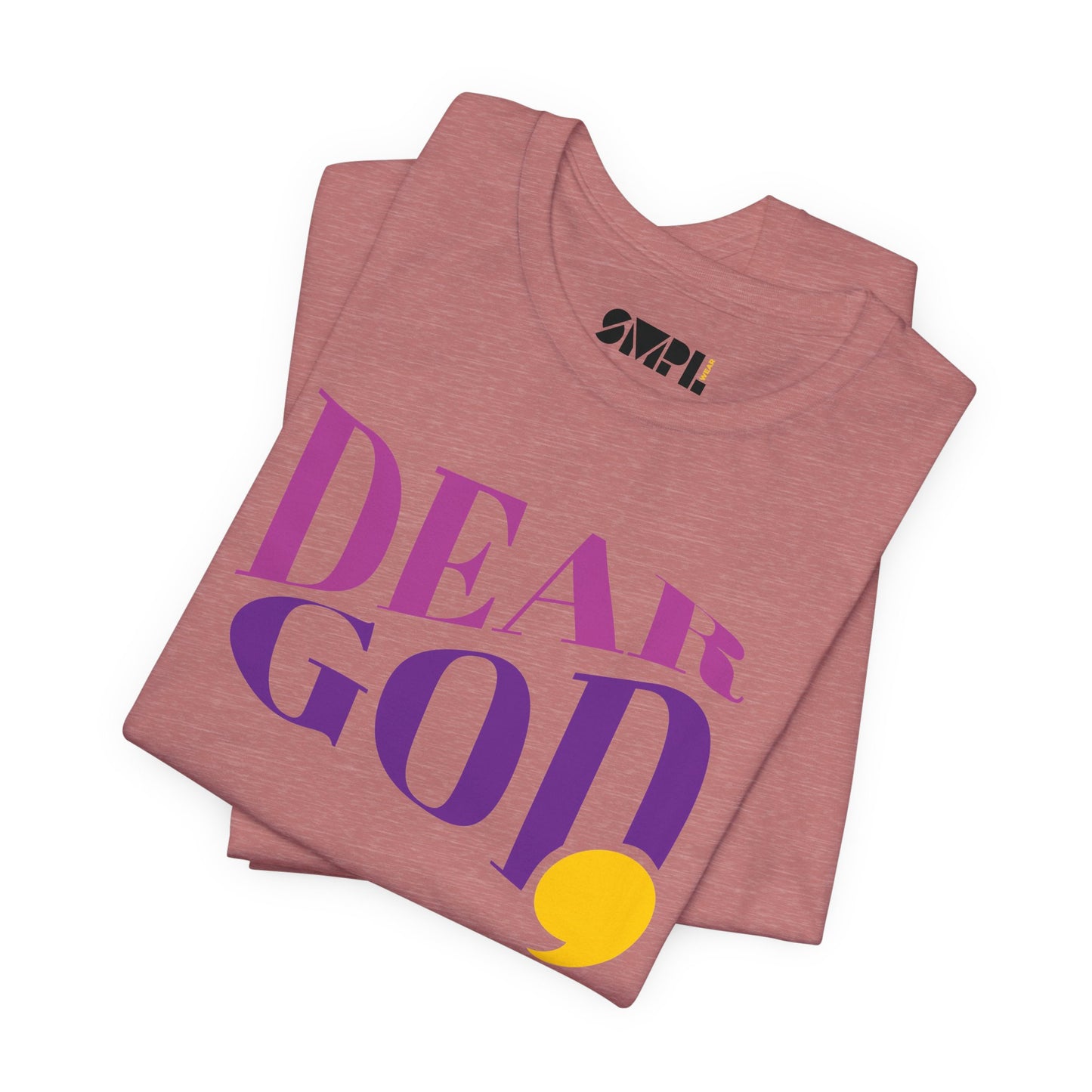 Women's "Dear God," Wave Tee — Jersey Short Sleeve Tee
