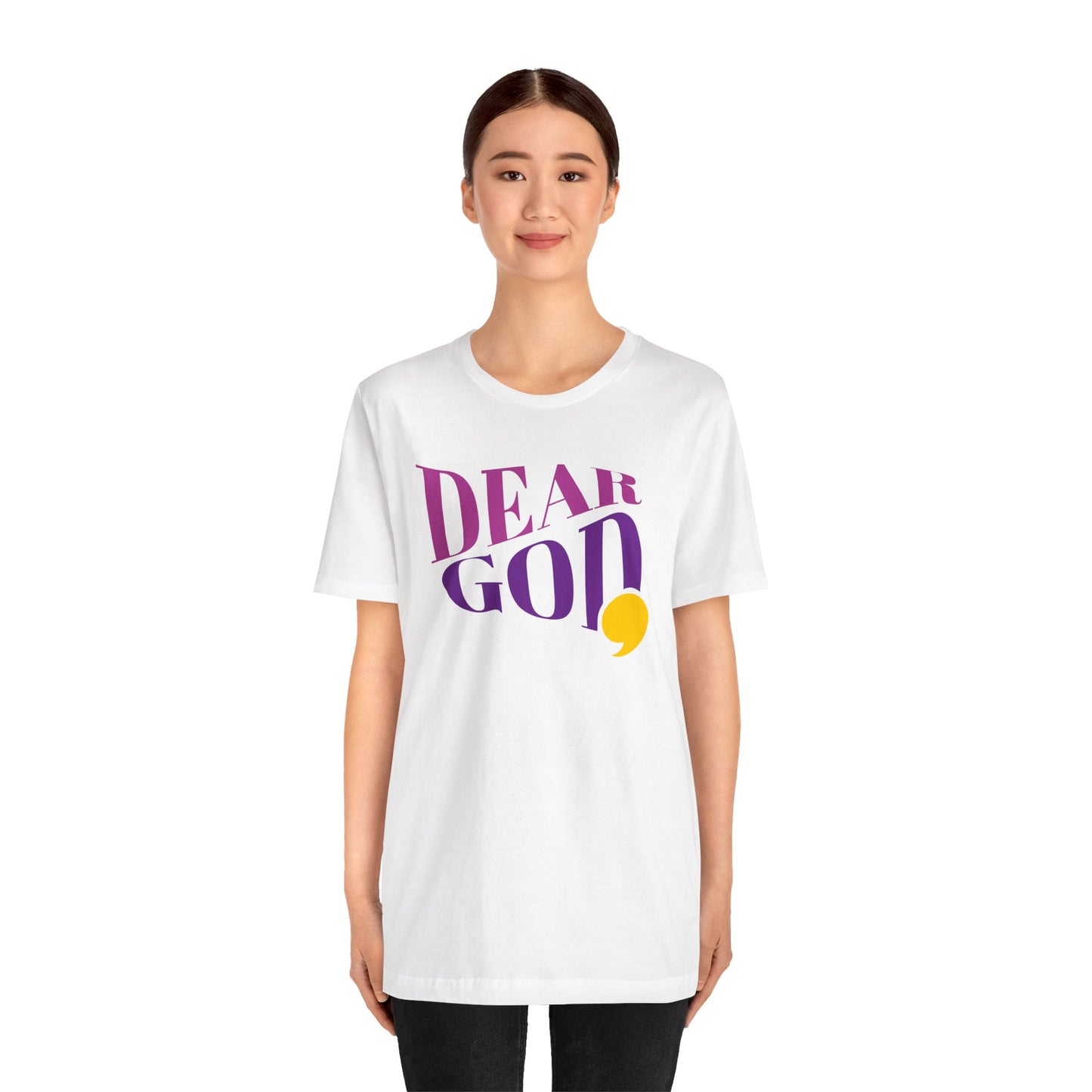 Women's "Dear God," Wave Tee — Jersey Short Sleeve Tee
