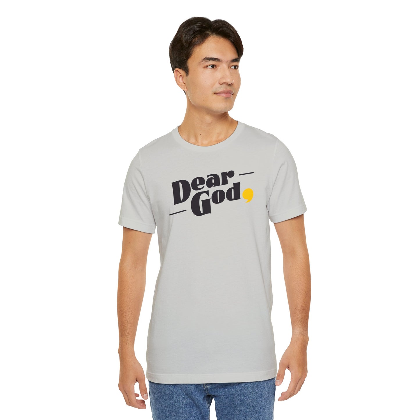 Men's "Dear God," Pop Tee — Jersey Short Sleeve Tee