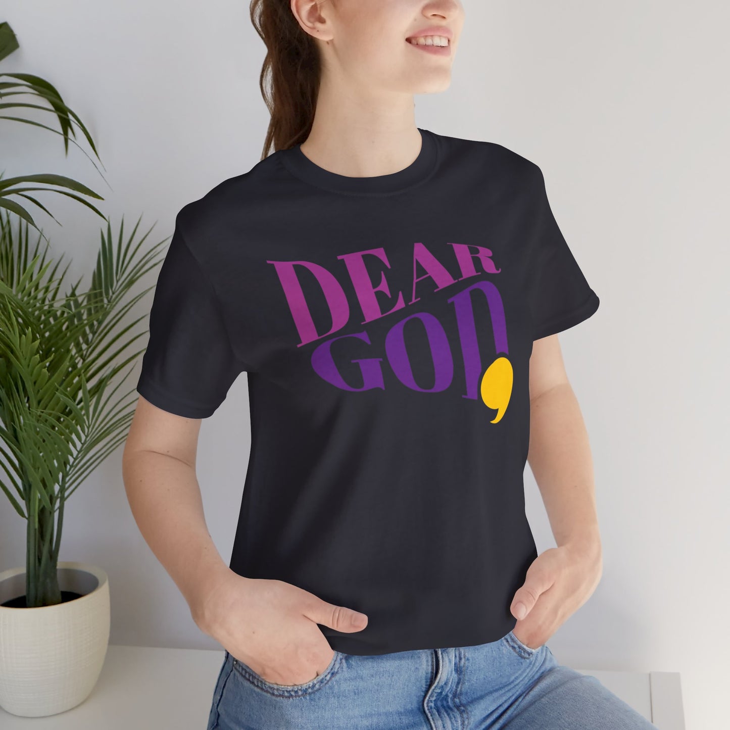 Women's "Dear God," Wave Tee — Jersey Short Sleeve Tee