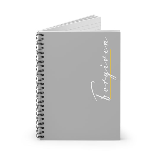 Forgiven Script — Spiral Notebook - Ruled Line