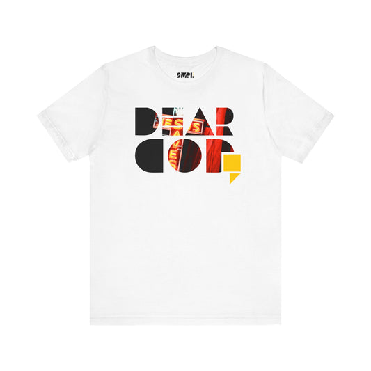 Men's "Dear God," Jesus Saves — Jersey Short Sleeve Tee