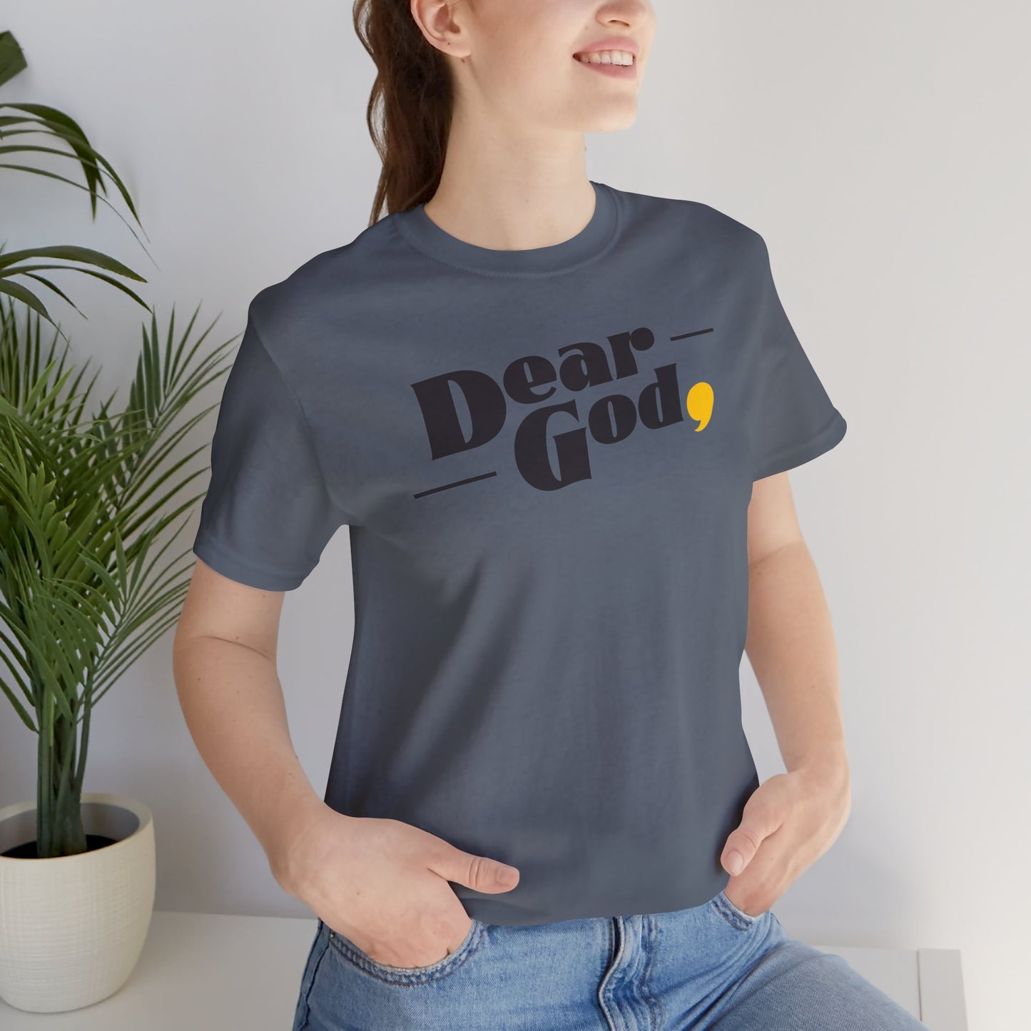 Women's "Dear God," Pop Tee — Jersey Short Sleeve Tee