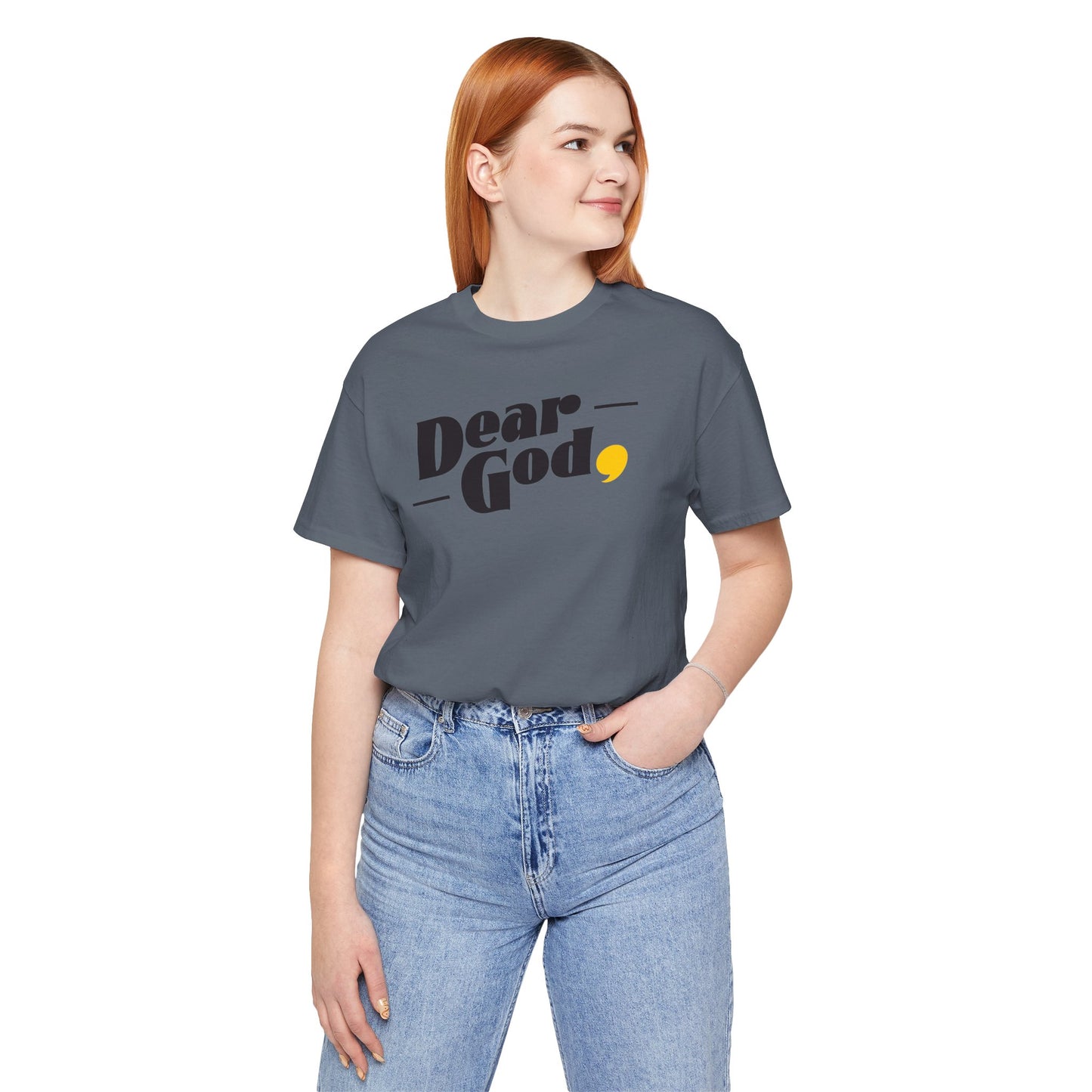 Women's "Dear God," Pop Tee — Jersey Short Sleeve Tee