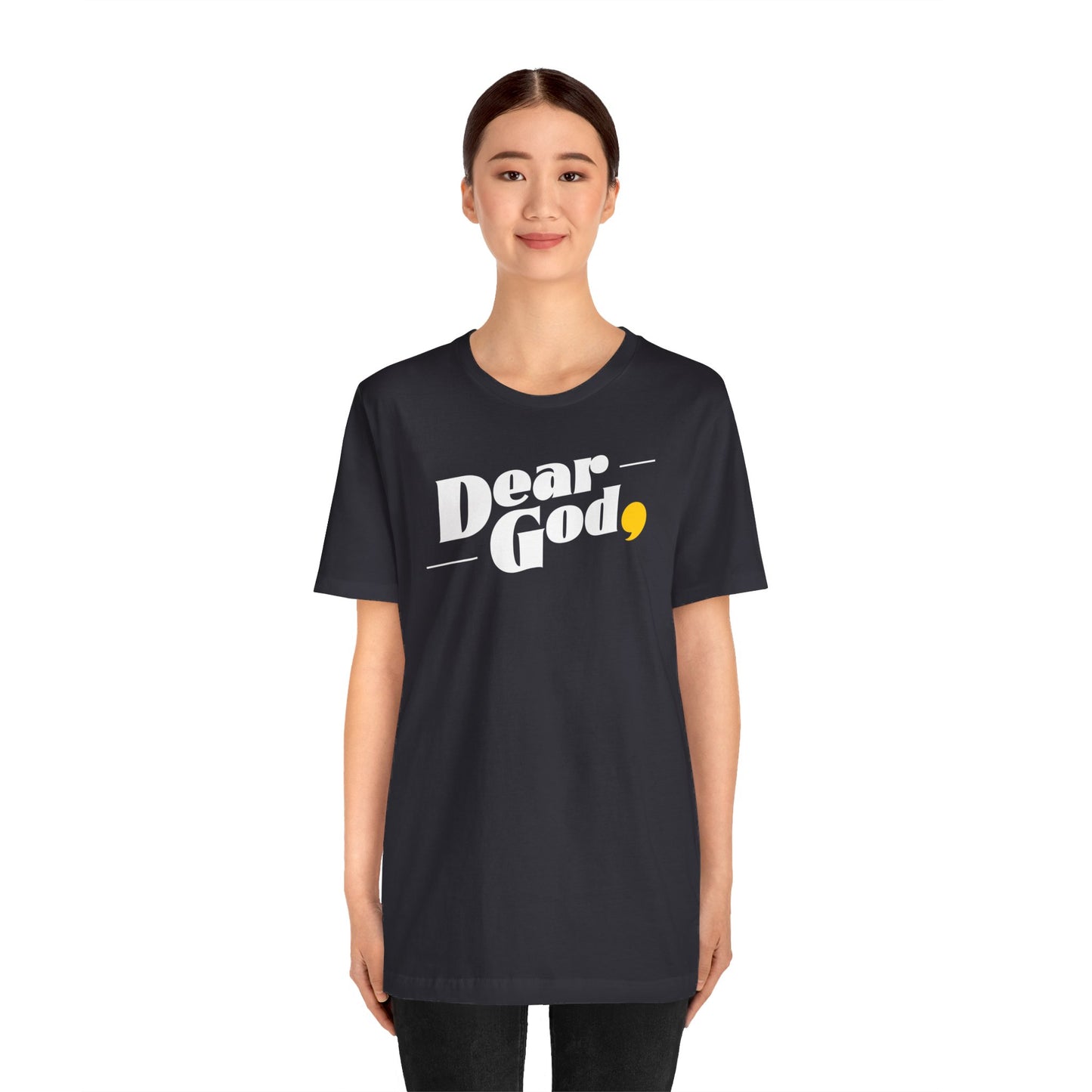 Women's "Dear God," Pop Tee — Jersey Short Sleeve Tee