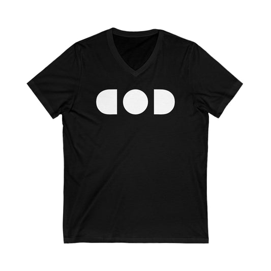 God Light — Unisex Jersey Short Sleeve V-Neck Tee