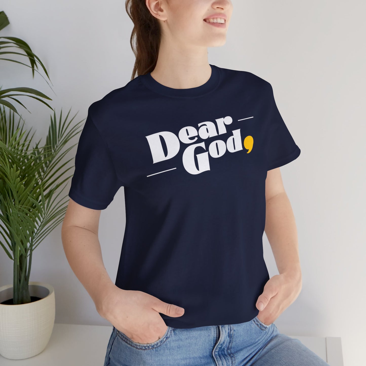 Women's "Dear God," Pop Tee — Jersey Short Sleeve Tee