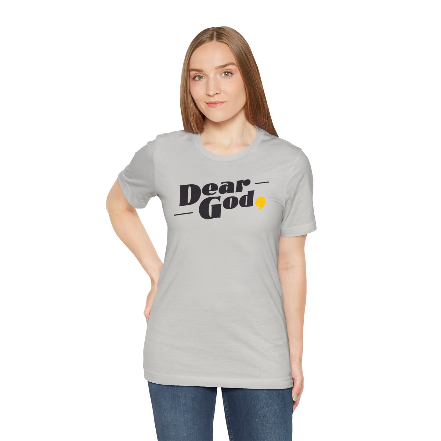 Women's "Dear God," Pop Tee — Jersey Short Sleeve Tee