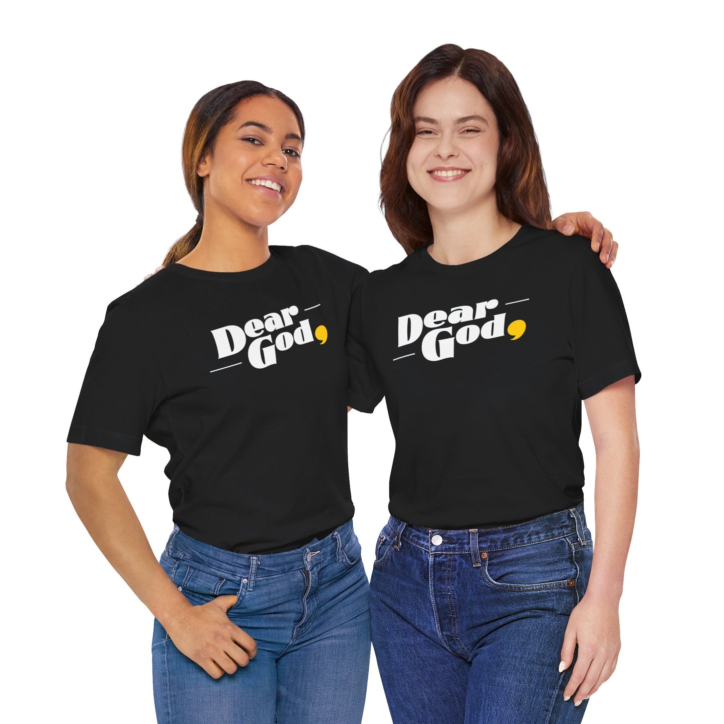 Women's "Dear God," Pop Tee — Jersey Short Sleeve Tee