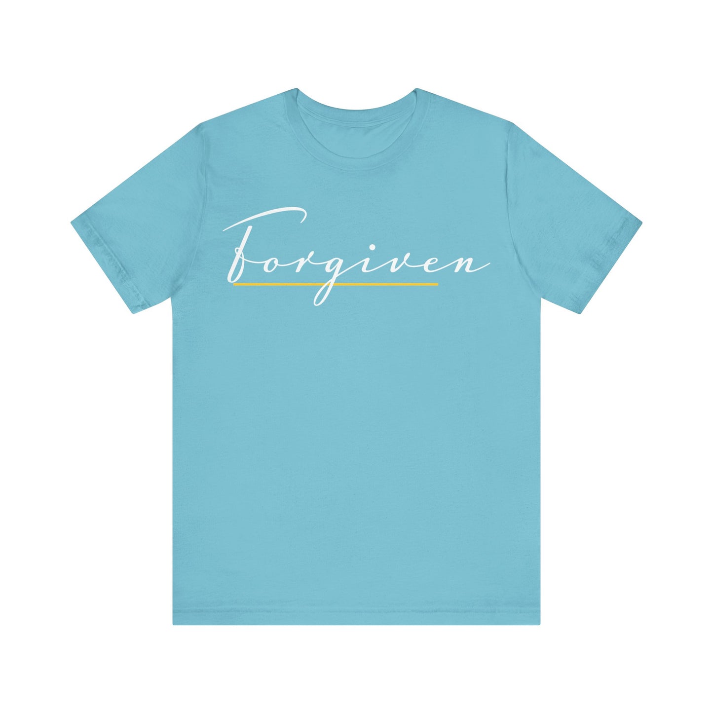 Forgiven Script — Women's Jersey Short Sleeve Tee