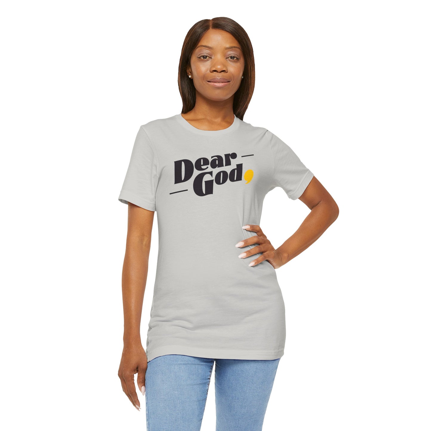 Women's "Dear God," Pop Tee — Jersey Short Sleeve Tee