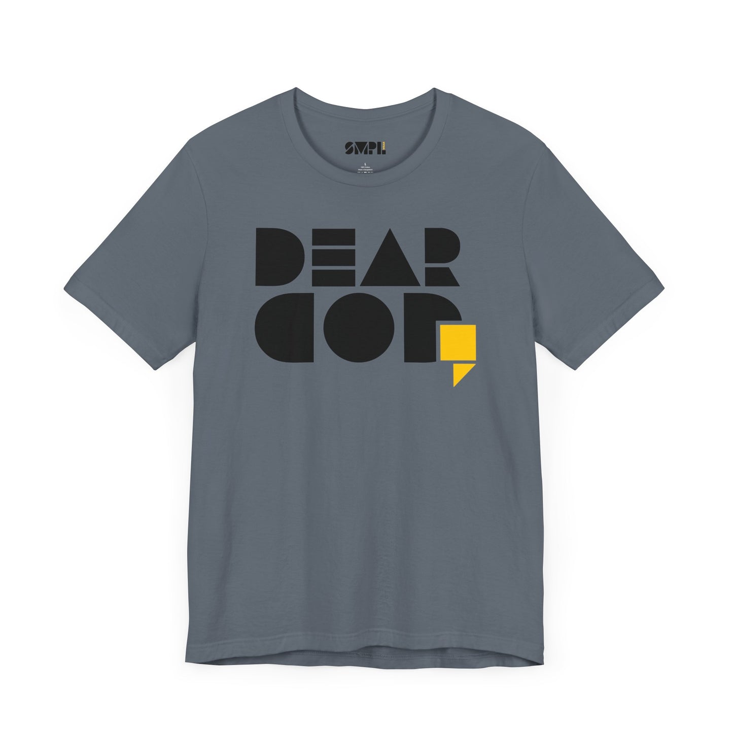 Men's "Dear God," SMPL Font — Jersey Short Sleeve Tee