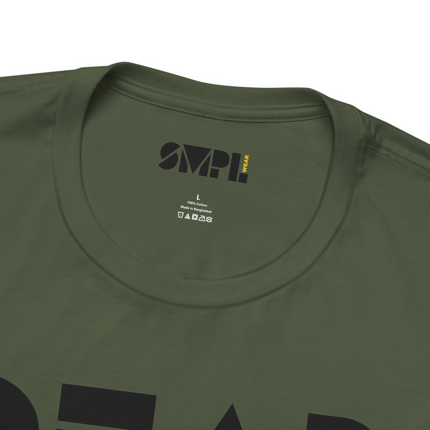 Women's "Dear God," SMPL Font — Jersey Short Sleeve Tee