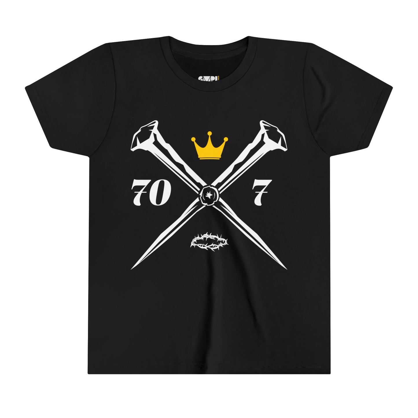 70x7 Rugged Nails — Youth Short Sleeve Tee