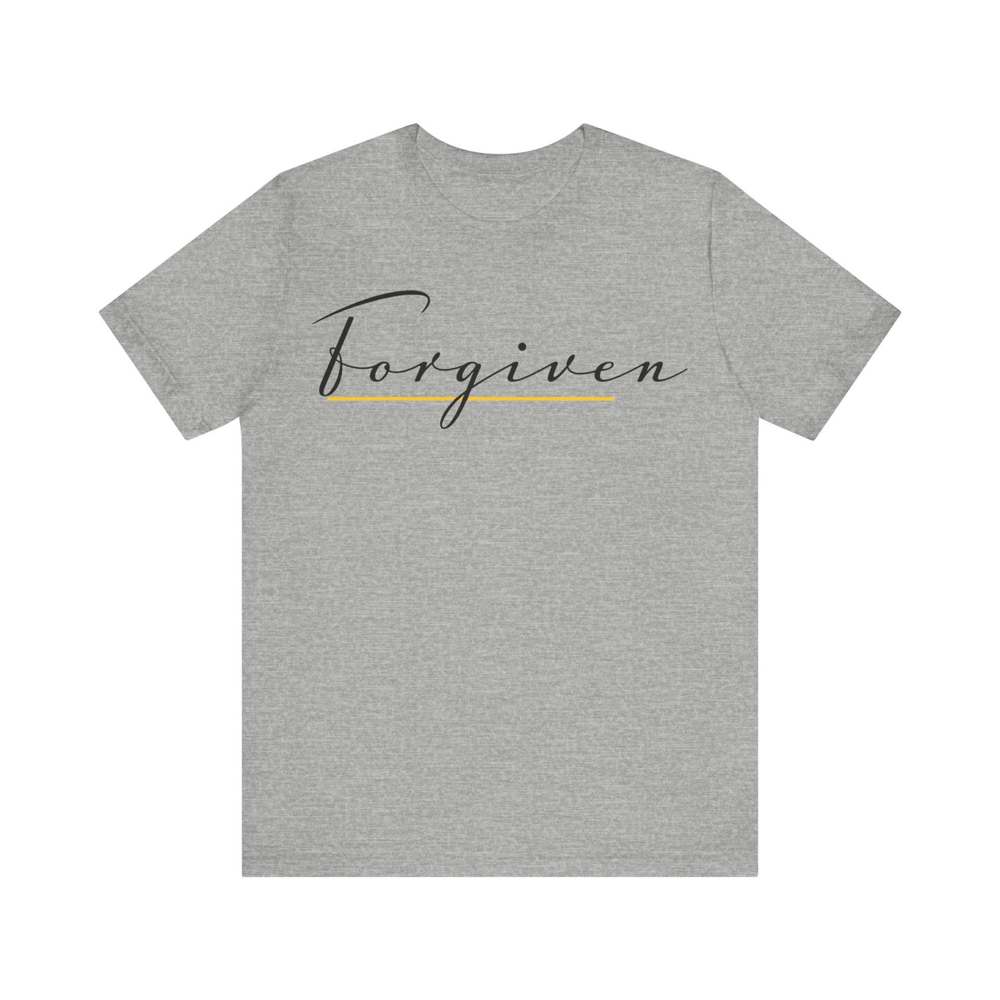 Forgiven Script — Women's Jersey Short Sleeve Tee