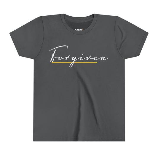 Forgiven Script — Youth Short Sleeve Tee