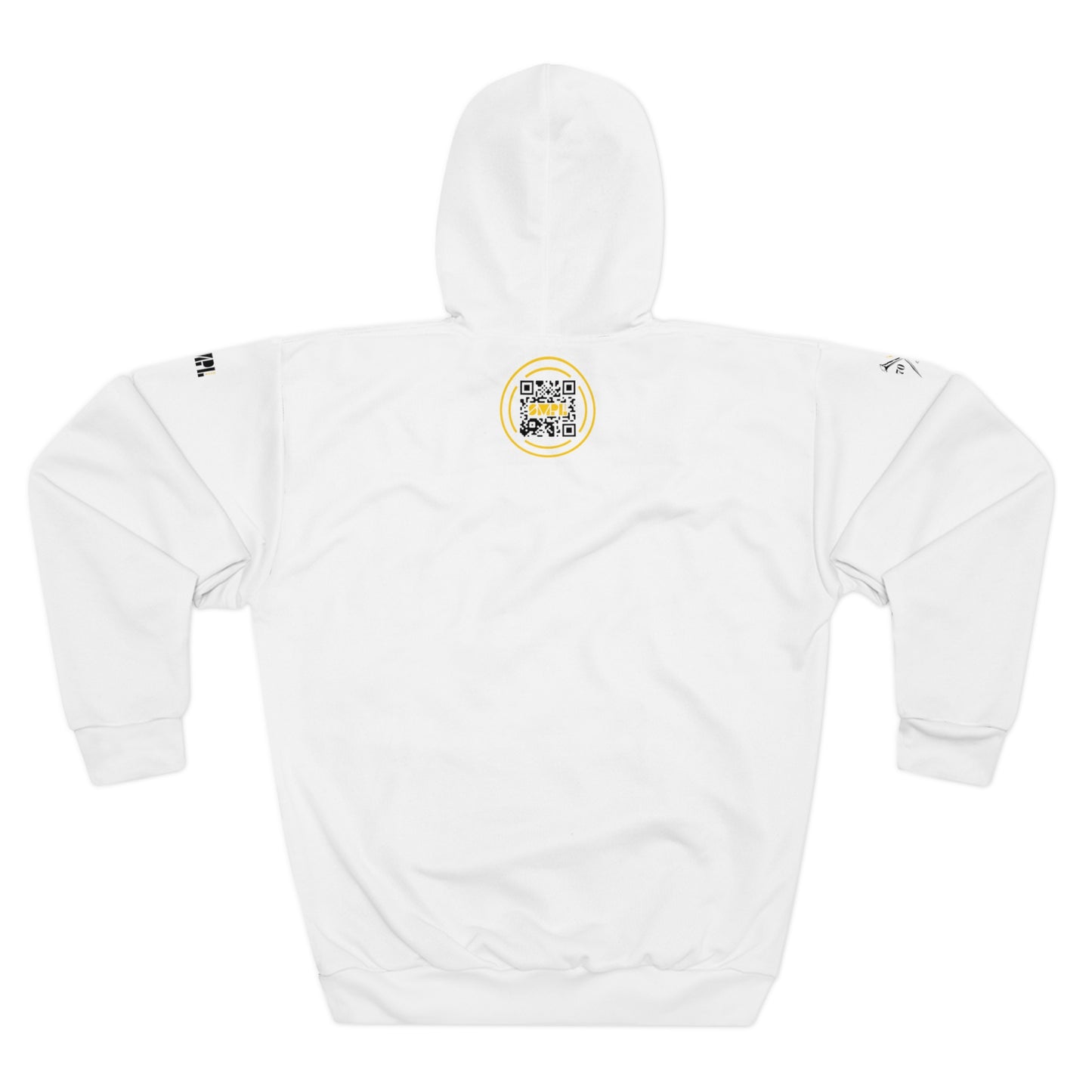 Forgiven Script — Women's Pullover Hoodie on White