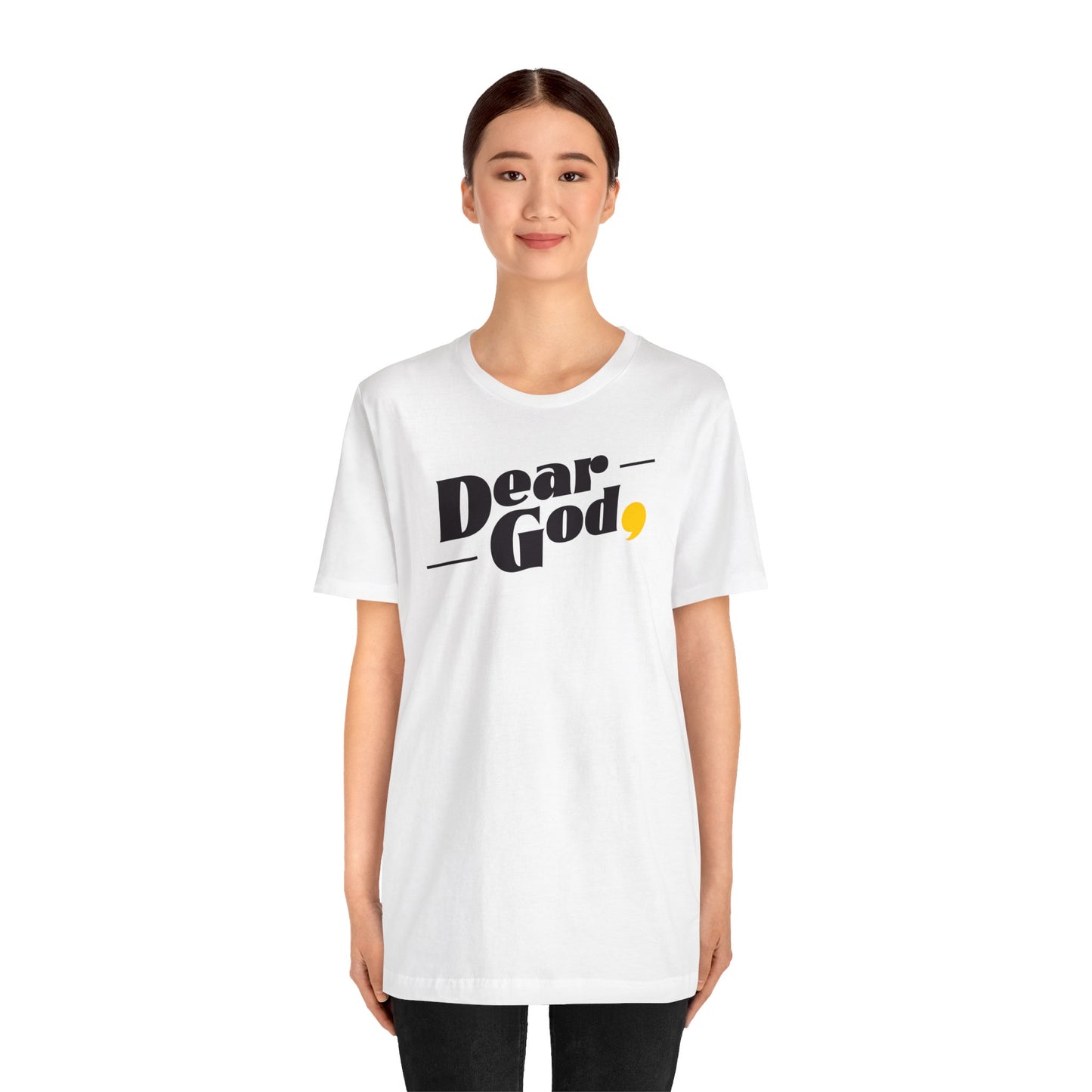 Women's "Dear God," Pop Tee — Jersey Short Sleeve Tee