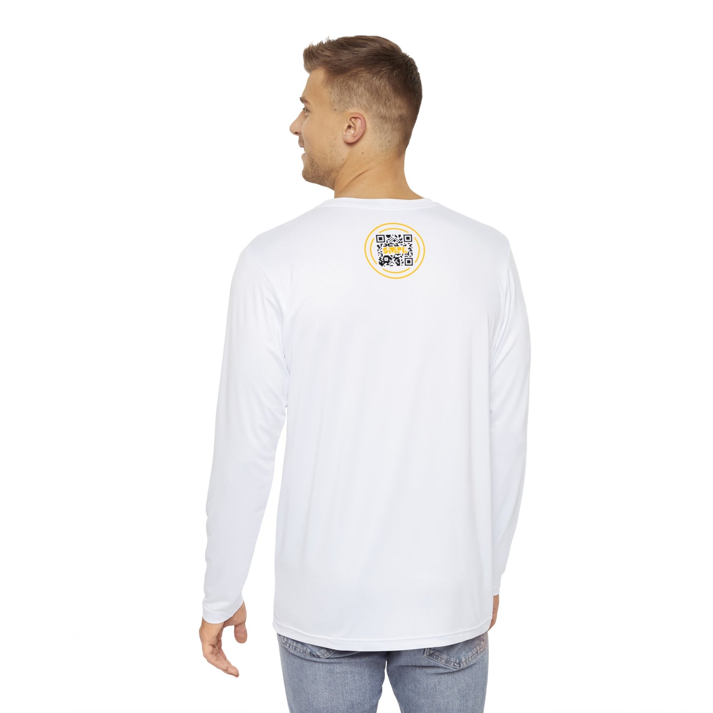 70x7 Rugged Nails — Men's Long Sleeve Shirt on White