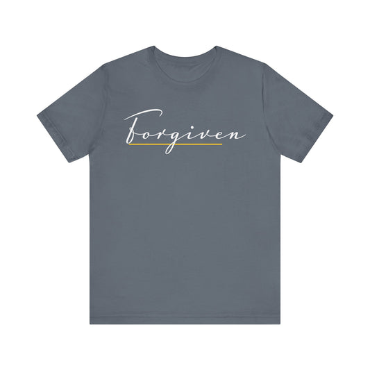 Forgiven Script — Women's Jersey Short Sleeve Tee