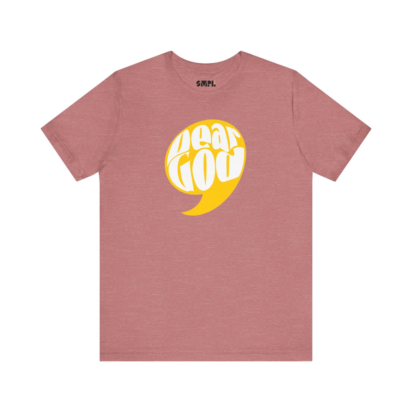 Women's "Dear God," Comma Tee — Jersey Short Sleeve Tee