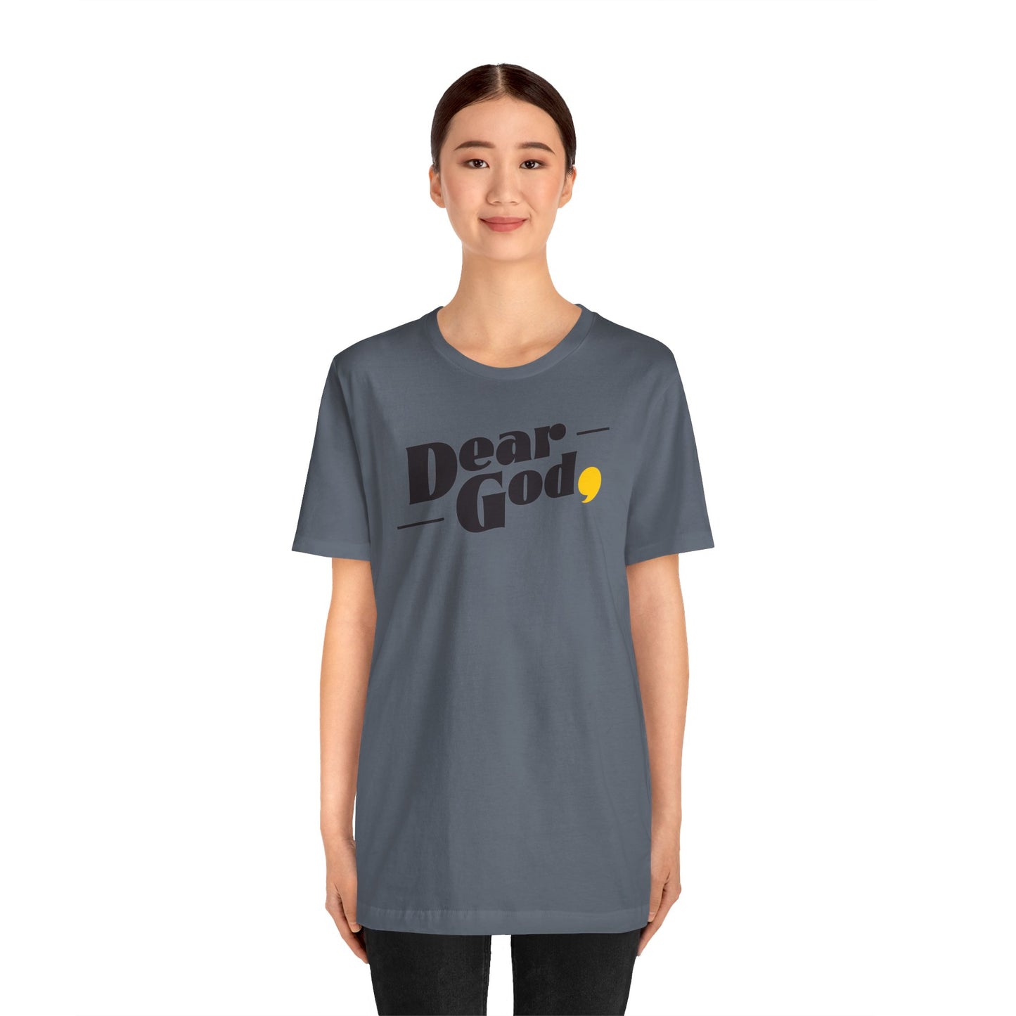 Women's "Dear God," Pop Tee — Jersey Short Sleeve Tee