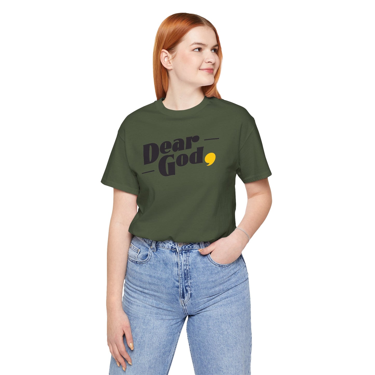 Women's "Dear God," Pop Tee — Jersey Short Sleeve Tee