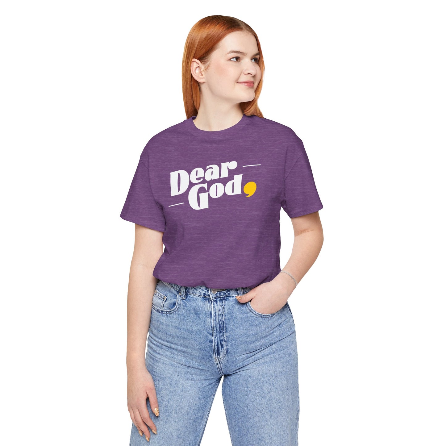 Women's "Dear God," Pop Tee — Jersey Short Sleeve Tee