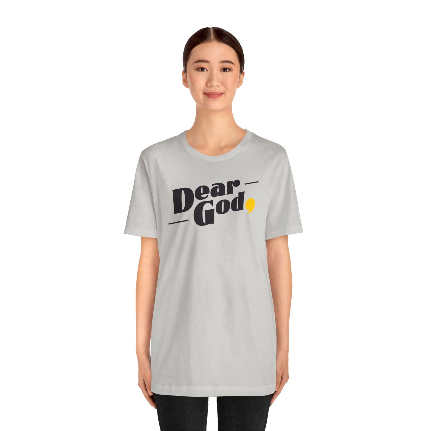 Women's "Dear God," Pop Tee — Jersey Short Sleeve Tee