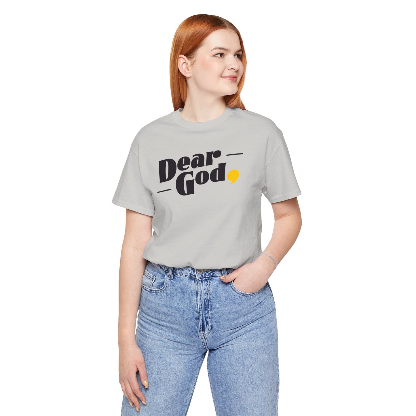 Women's "Dear God," Pop Tee — Jersey Short Sleeve Tee