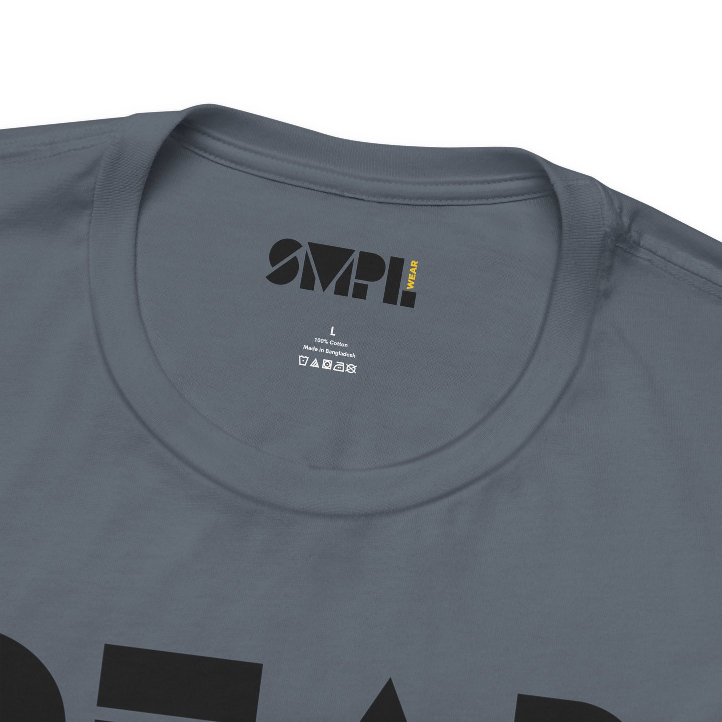 Women's "Dear God," SMPL Font — Jersey Short Sleeve Tee