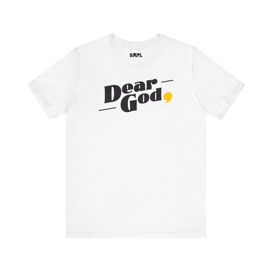 Men's "Dear God," Pop Tee — Jersey Short Sleeve Tee