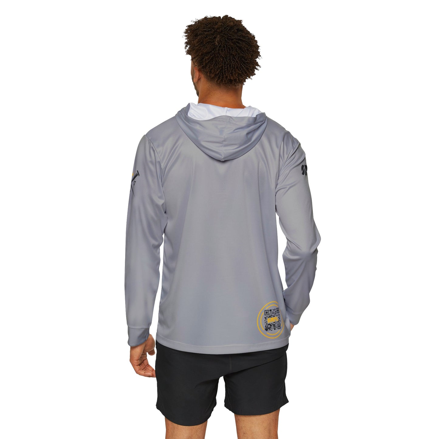 70x7 Modern Nails — Men's Sports Warmup Hoodie on Grey