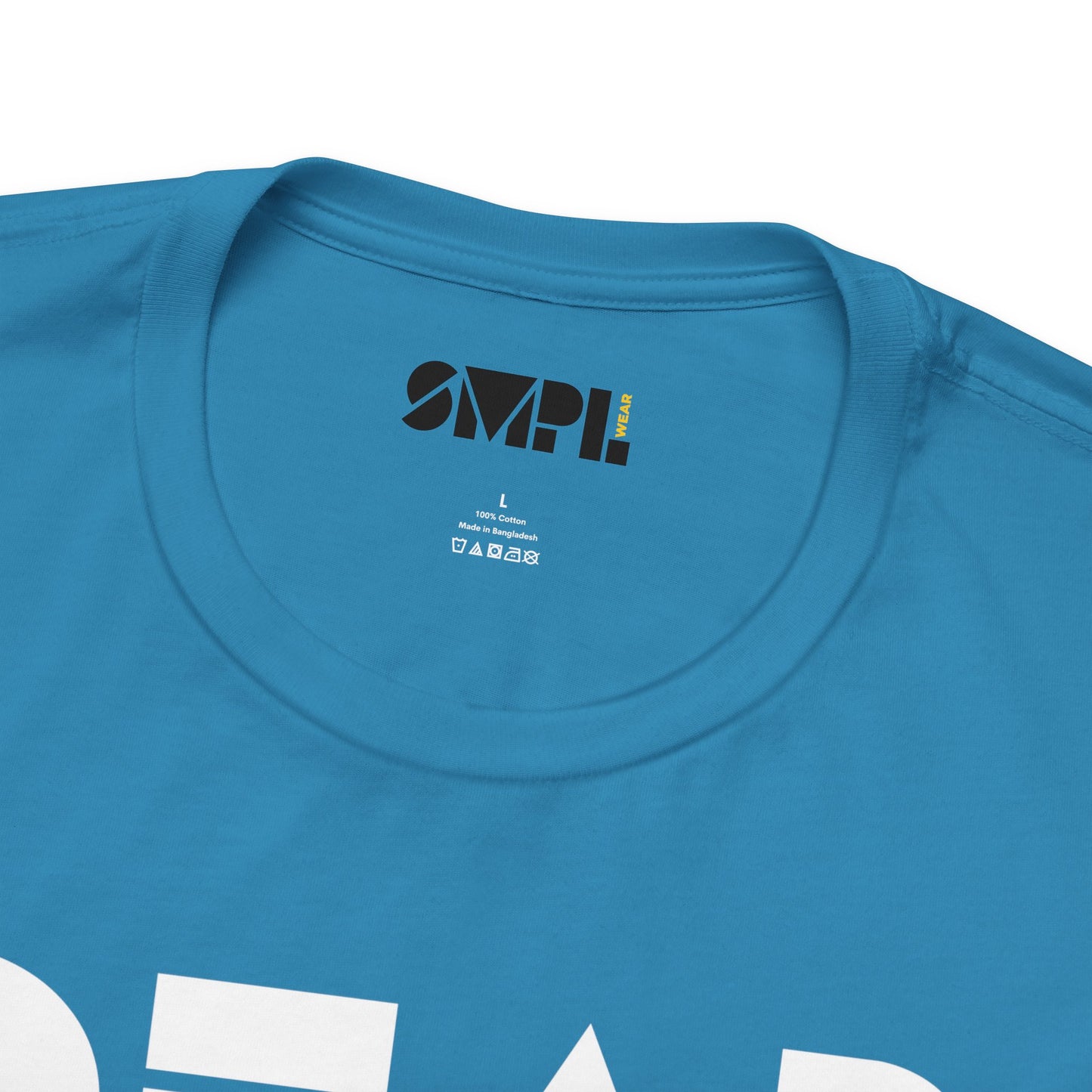 Women's "Dear God," SMPL Font — Jersey Short Sleeve Tee