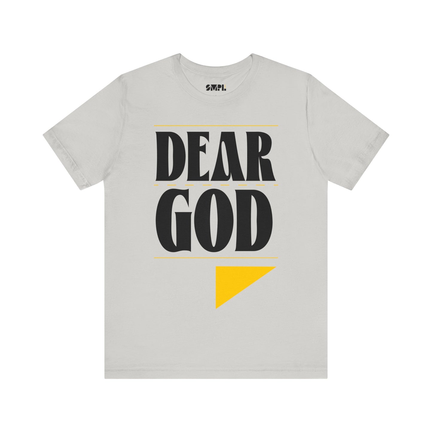 Men's "Dear God," Letter Tee — Jersey Short Sleeve Tee