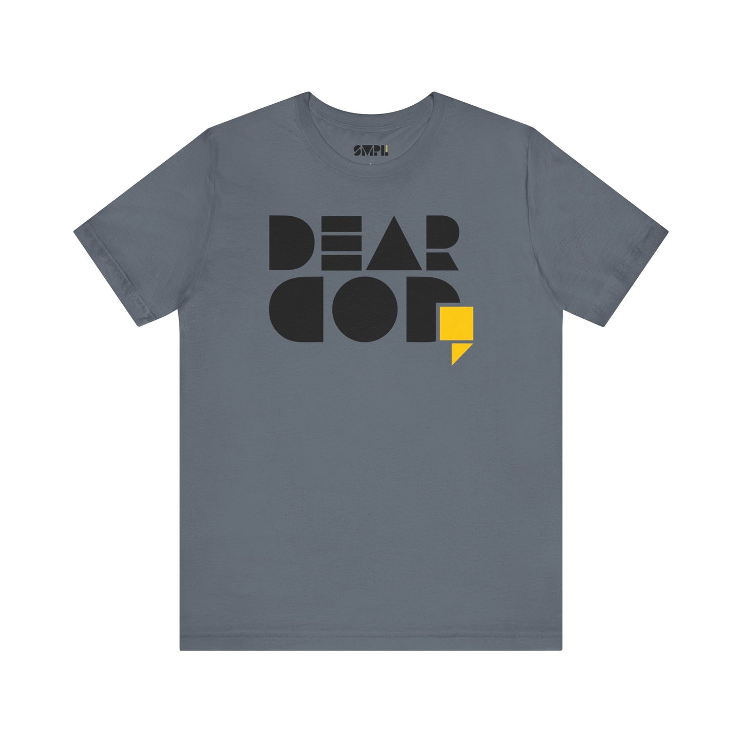 Women's "Dear God," SMPL Font — Jersey Short Sleeve Tee