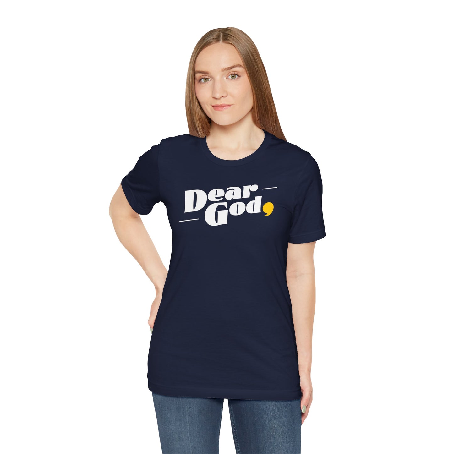 Women's "Dear God," Pop Tee — Jersey Short Sleeve Tee